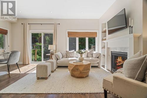 9 Michael Cummings Court, Uxbridge, ON - Indoor Photo Showing Living Room With Fireplace