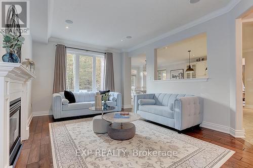 853 Booth Avenue, Innisfil, ON - Indoor Photo Showing Living Room With Fireplace