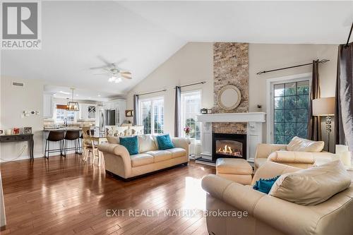 736 Fox Run Road, Prescott And Russell, ON - Indoor Photo Showing Living Room With Fireplace