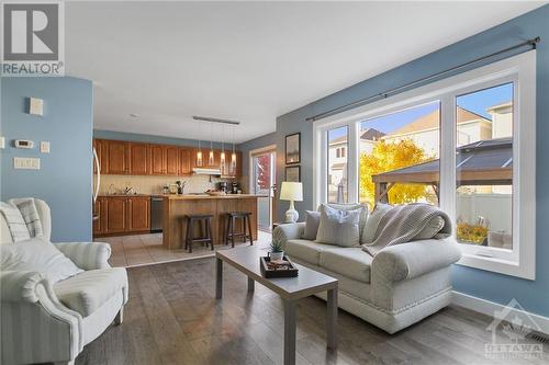 View from family room towards kitchen - 388 Haileybury Crescent, Ottawa, ON - Indoor Photo Showing Living Room