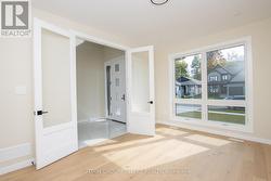 Bright airy study with french doors - 