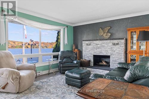 511 Frankford-Stirling Road, Quinte West, ON - Indoor Photo Showing Living Room With Fireplace