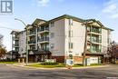 202 205 Mcintyre Street N, Regina, SK  - Outdoor With Balcony With Facade 