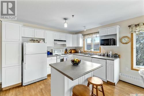 202 205 Mcintyre Street N, Regina, SK - Indoor Photo Showing Kitchen With Double Sink