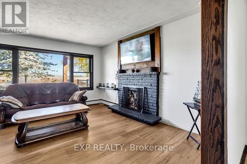 905 Blueline Road, Norfolk, ON - Indoor Photo Showing Living Room With Fireplace