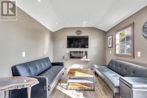 905 Blueline Road, Norfolk, ON - Indoor Photo Showing Living Room With Fireplace