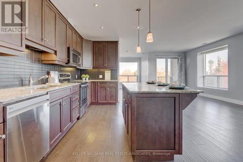 201 - 223 Erb Street W, Waterloo, ON - Indoor Photo Showing Kitchen With Upgraded Kitchen