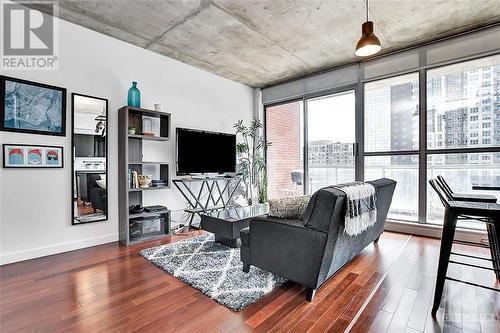 1004 - 179 George Street, Ottawa, ON - Indoor Photo Showing Living Room