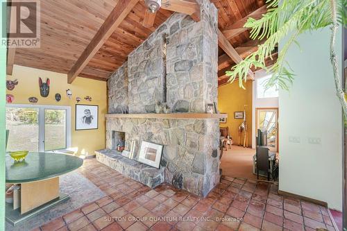 18285 The Gore Road, Caledon, ON - Indoor With Fireplace