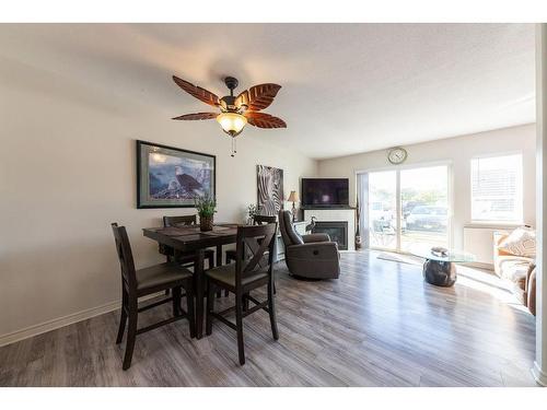 34-807 Railway Ave, Ashcroft, BC - Indoor Photo Showing Dining Room With Fireplace