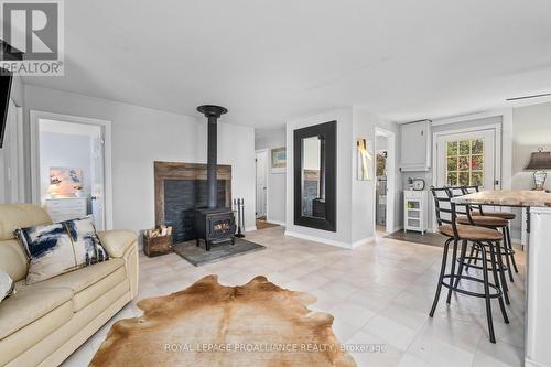 1019 Turner Way, Central Frontenac, ON - Indoor Photo Showing Living Room With Fireplace