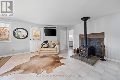 1019 Turner Way, Central Frontenac, ON - Indoor Photo Showing Living Room With Fireplace