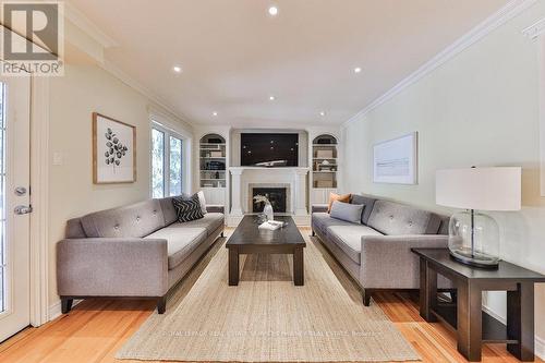 1881 Friar Tuck Court, Mississauga, ON - Indoor Photo Showing Living Room With Fireplace