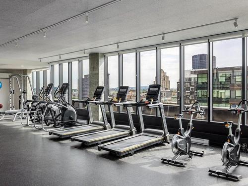 Exercise room - 1606-1124 Rue De Bleury, Montréal (Ville-Marie), QC - Indoor Photo Showing Gym Room