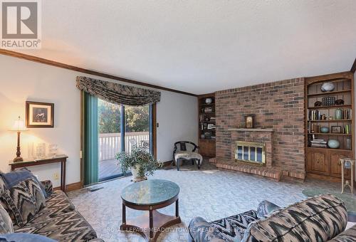 5344 Durie Road, Mississauga, ON - Indoor Photo Showing Living Room With Fireplace