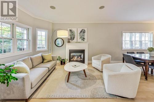 113 Winners Circle, Toronto, ON - Indoor Photo Showing Living Room With Fireplace