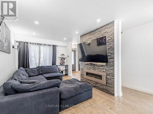 23 Kipling Crescent, Ajax, ON - Indoor Photo Showing Living Room With Fireplace