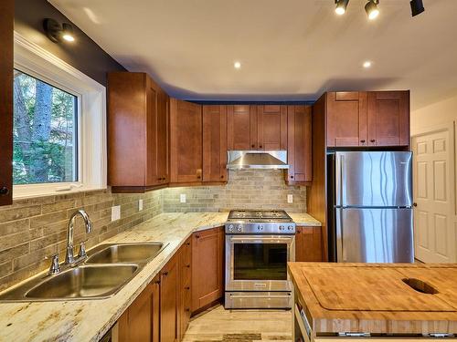 Cuisine - 234 Ch. Du Lac-Sylvère, Saint-Donat, QC - Indoor Photo Showing Kitchen With Double Sink