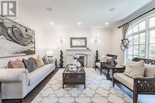 1227 Cleaver Drive, Oakville, ON - Indoor Photo Showing Living Room With Fireplace