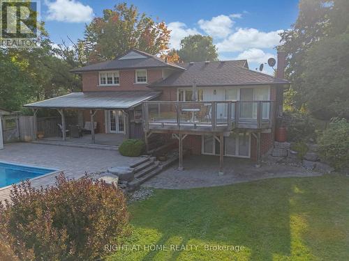 9695 Baldwin Street N, Whitby, ON - Outdoor With In Ground Pool With Deck Patio Veranda