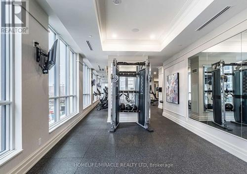 2410 - 36 Elm Drive W, Mississauga, ON - Indoor Photo Showing Gym Room