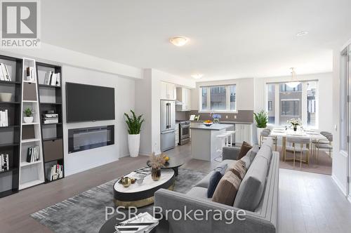 424 Rockwell Common, Oakville, ON - Indoor Photo Showing Living Room With Fireplace