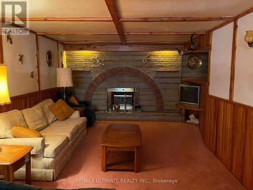 14 Hawkins Drive, Toronto, ON - Indoor Photo Showing Living Room With Fireplace