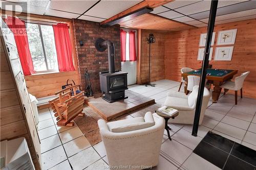 34-36 Caron Road, Lavigne, ON - Indoor With Fireplace