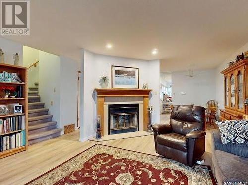 26 2338 Assiniboine Avenue E, Regina, SK - Indoor Photo Showing Living Room With Fireplace