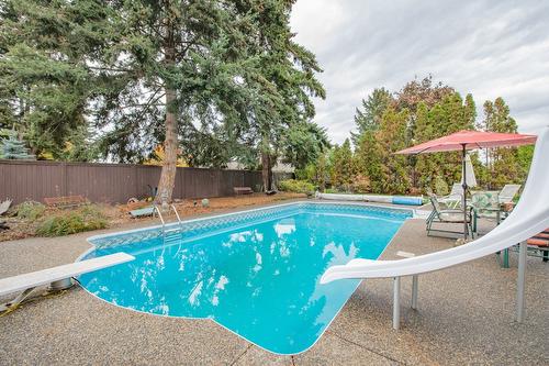 7706 Giles Drive, Coldstream, BC - Outdoor With In Ground Pool With Backyard