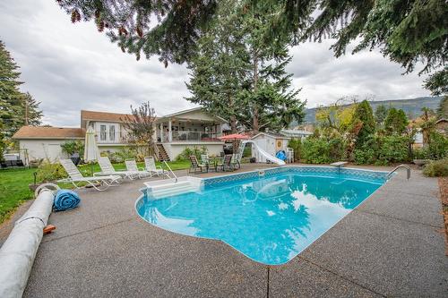 7706 Giles Drive, Coldstream, BC - Outdoor With In Ground Pool With Backyard