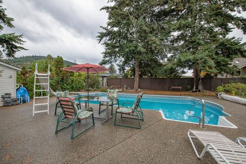 7706 Giles Drive, Coldstream, BC - Outdoor With In Ground Pool With Backyard