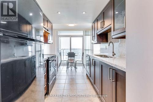 702 - 9 George Street, Brampton, ON - Indoor Photo Showing Kitchen With Upgraded Kitchen