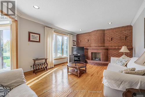 8 Ryckman Lane, Brampton, ON - Indoor Photo Showing Living Room With Fireplace