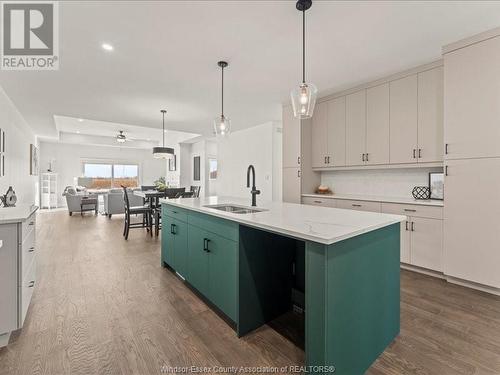 3198 Tullio Drive, Lasalle, ON - Indoor Photo Showing Kitchen With Double Sink With Upgraded Kitchen