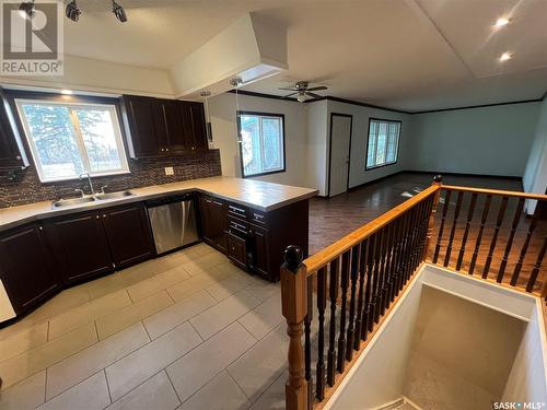 Coxby Road Acreage, Birch Hills Rm No. 460, SK - Indoor Photo Showing Kitchen With Double Sink