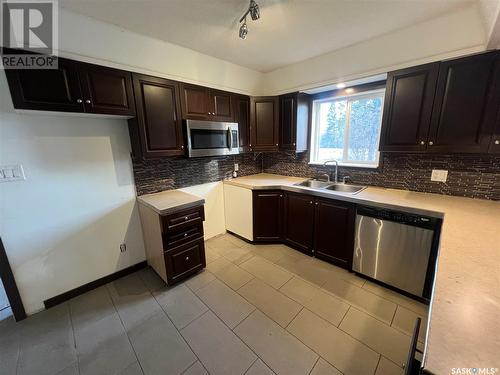 Coxby Road Acreage, Birch Hills Rm No. 460, SK - Indoor Photo Showing Kitchen With Double Sink