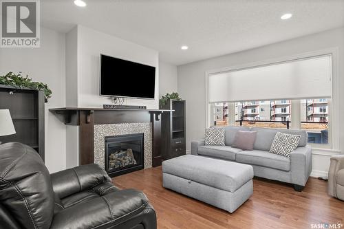 24 2805 Lakeview Drive, Prince Albert, SK - Indoor Photo Showing Living Room With Fireplace