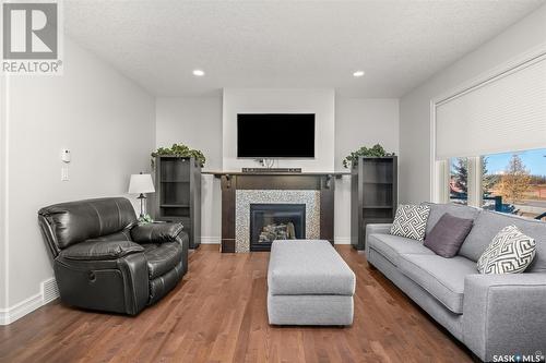 24 2805 Lakeview Drive, Prince Albert, SK - Indoor Photo Showing Living Room With Fireplace