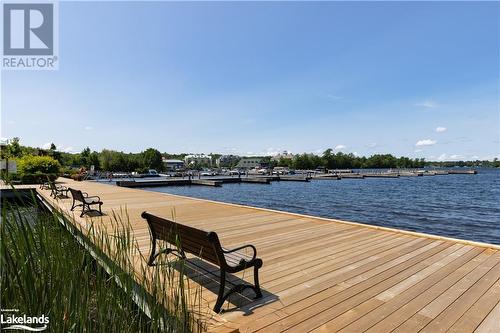 Docks at the Gravenhurst Wharf - 240 Wild Rose Drive, Gravenhurst, ON - Outdoor With Body Of Water With Deck Patio Veranda With View