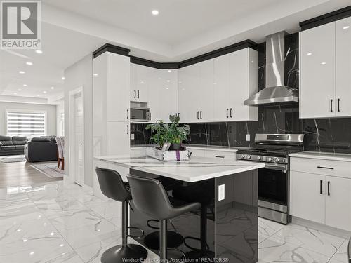 1320 Grand Marais Road East, Windsor, ON - Indoor Photo Showing Kitchen With Upgraded Kitchen