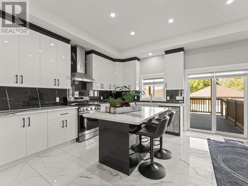 1320 Grand Marais Road East, Windsor, ON - Indoor Photo Showing Kitchen With Upgraded Kitchen