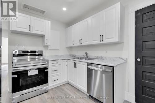 Upper - 96 Forest Avenue, St. Thomas, ON - Indoor Photo Showing Kitchen With Double Sink