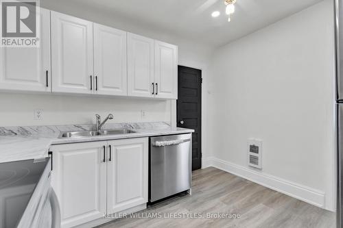 Upper - 96 Forest Avenue, St. Thomas, ON - Indoor Photo Showing Kitchen With Double Sink