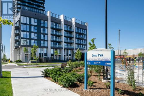 507 - 36 Zorra Street, Toronto, ON - Outdoor With Balcony With Facade