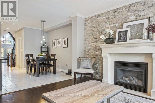 2324 Wuthering Heights Way, Oakville, ON - Indoor Photo Showing Living Room With Fireplace