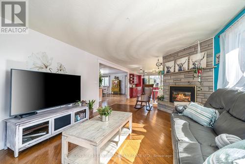 857 River Road, Belleville, ON - Indoor Photo Showing Living Room With Fireplace