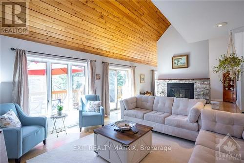 1472 South Russell Road, Russell, ON - Indoor Photo Showing Living Room With Fireplace