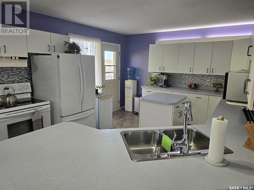 Abcd 201 King Street, Punnichy, SK - Indoor Photo Showing Kitchen With Double Sink