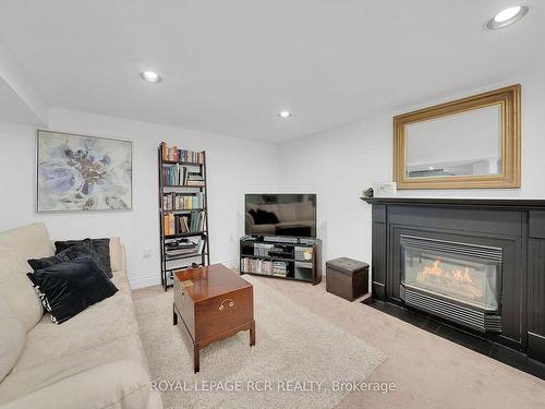 8 Grace Crt, Caledon, ON - Indoor Photo Showing Living Room With Fireplace